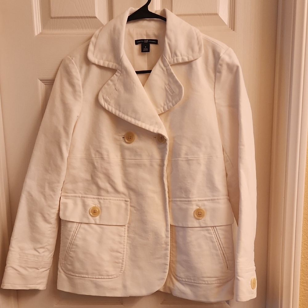 GAP Factory Women's Cream Pea Coat